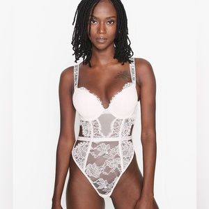 victorias secret very sexy rhinestone bodysuit